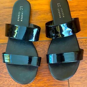 Lauren Conrad patent leather sandals